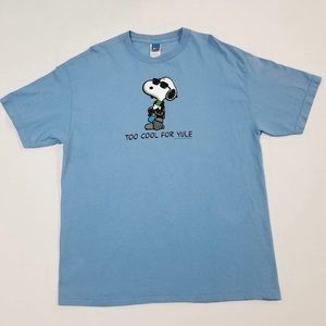 Vintage Snoopy Too Cool for Yule Tee